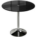 Glass Top Modern Bar Table 80cm Round for 4 People - Velmora