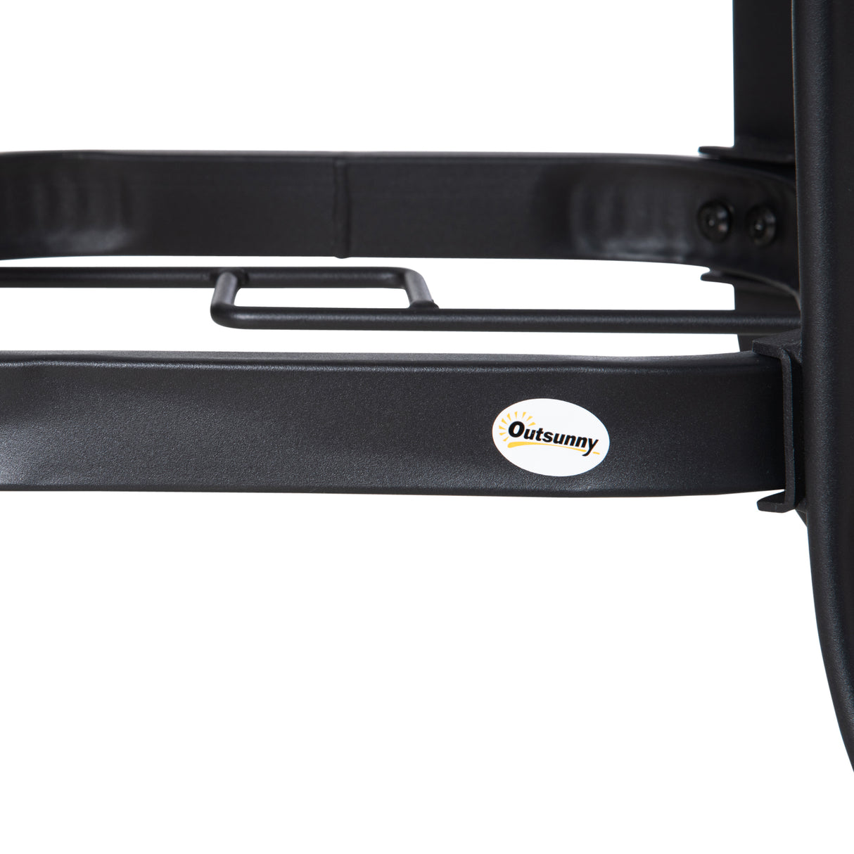 Glass Top Outdoor Garden Dining Table 106.5cm Wide With Parasol Hole - Velmora