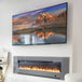 Glass Wall Insert or Mounted Electric Fire 72 Inch 182.9cm Wide - Aurora