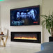 Glass Wall Insert or Mounted Electric Fire 78 Inch 198.1cm Wide - Aurora