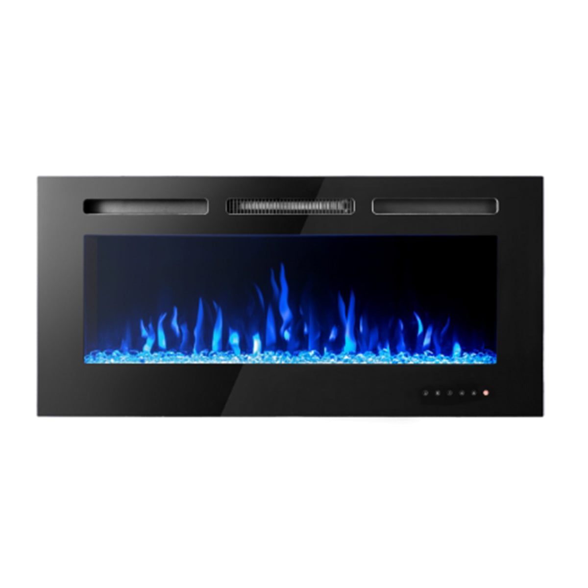 Glass Wall Insert or Mounted Electric Fire With Wi-Fi 50 Inch - Luminis