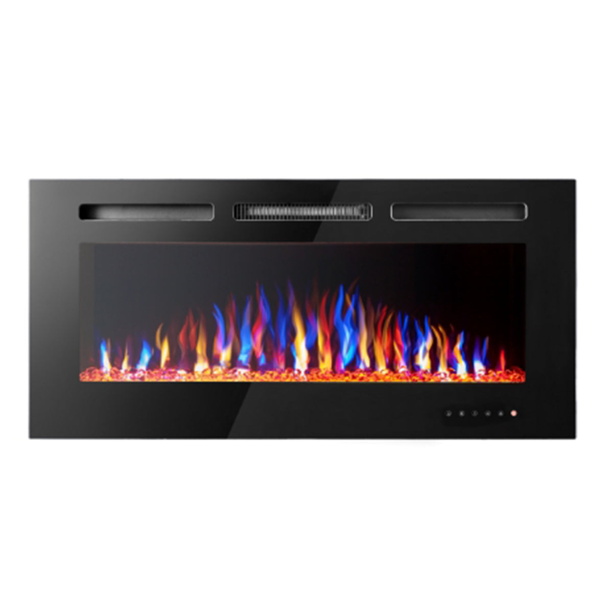 Glass Wall Insert or Mounted Electric Fire With Wi-Fi 50 Inch - Luminis
