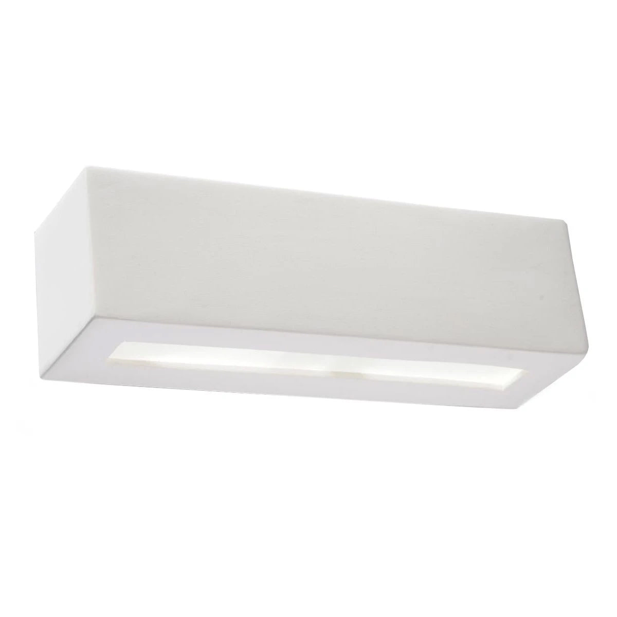 Glass Wall Light With Ceramic Lamp - Cafe Au Lait