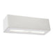 Glass Wall Light With Ceramic Lamp - Cafe Au Lait