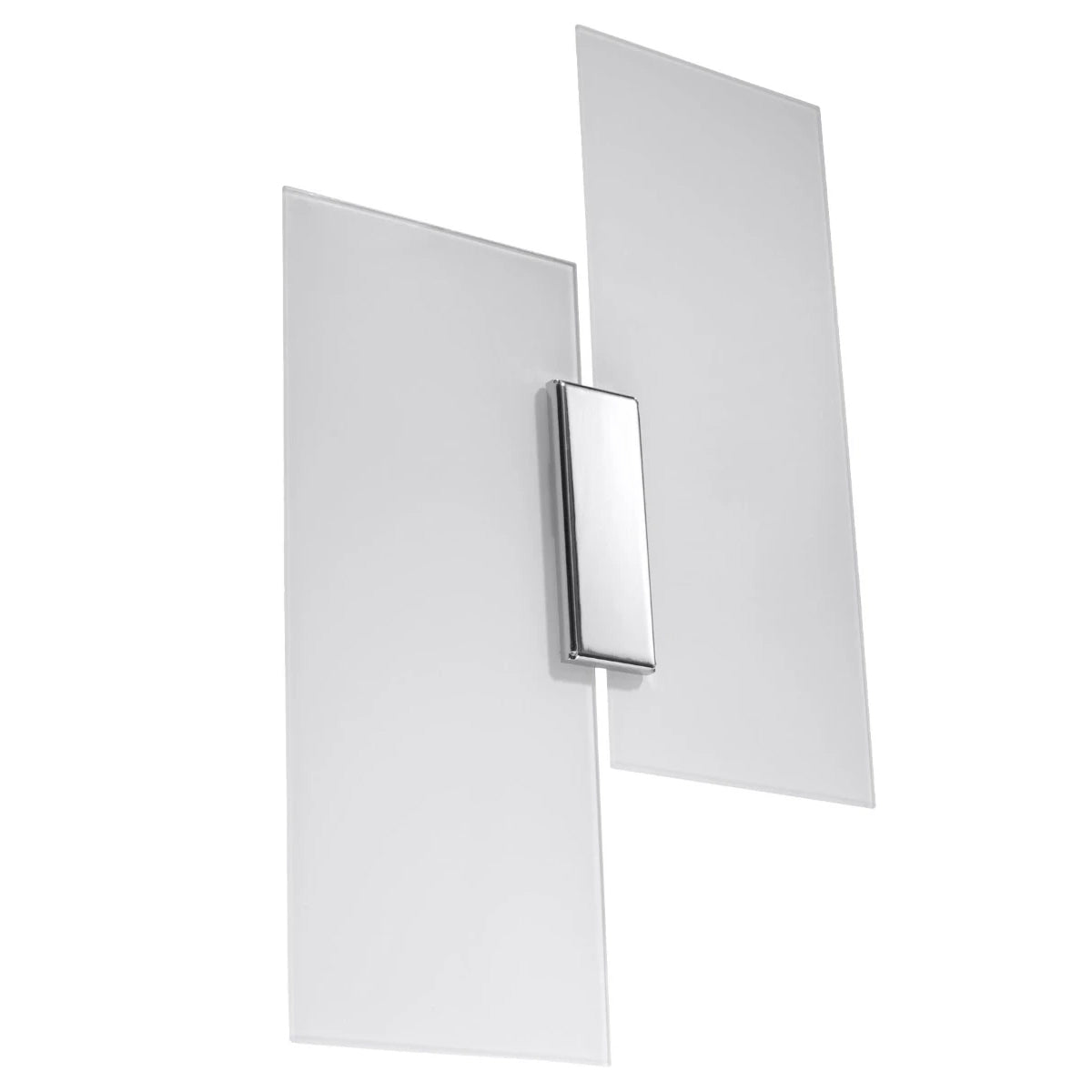 Glass Wall Light With Fabiano Lamp With Steel Support - Tangerine
