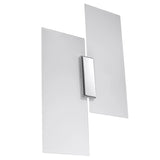 Glass Wall Light With Fabiano Lamp With Steel Support - Tangerine