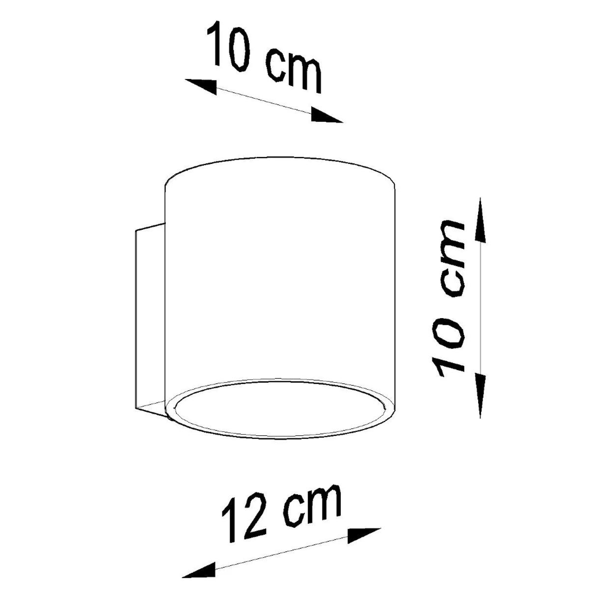 Glass Wall Light With Vici Lamp - Deep Space