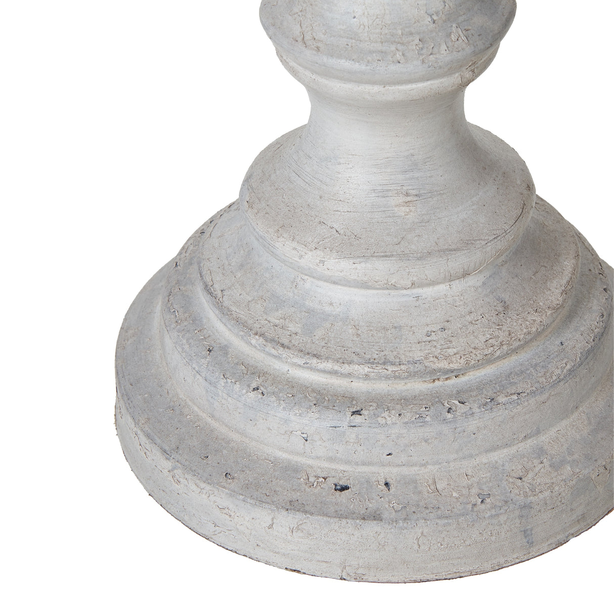 Grey Linen Shade Table Lamp With White Wooden Base - Lentia