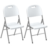 HDPE Foldable Garden Chairs in Set of 2 - Velmora