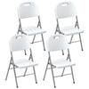 HDPE Foldable Garden Chairs in Set of 4 - Velmora