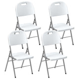HDPE Foldable Garden Chairs in Set of 4 - Velmora