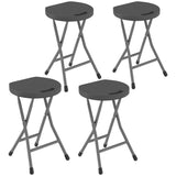 HDPE Folding Carry Stools in Set of 4 - Velmora