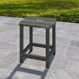 HDPE Outdoor Garden Side Table - Velmora