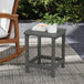 HDPE Outdoor Garden Side Table - Velmora