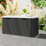 HDPE Outdoor Garden Storage Box 380Ltr - Velmora