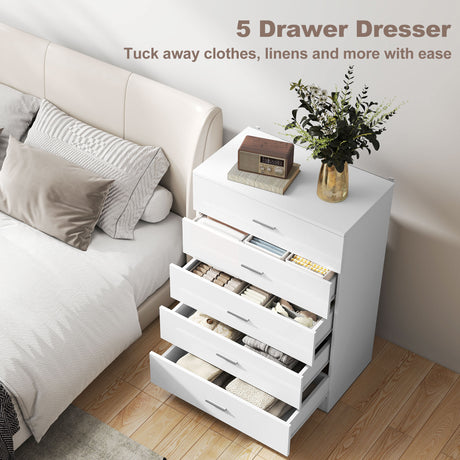 High Gloss 3 Piece Bedroom Furniture Set With 2 Doors Wardrobe - Velmora