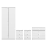 High Gloss Bedroom Furniture Set With 2 Doors Wardrobe - Denver