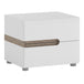 High Gloss Bedside Cabinet With 2 Drawers - Chelsea