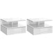 High Gloss Bedside Cabinet 35cm Wide Wall Hung With 1 Drawer - Velmora