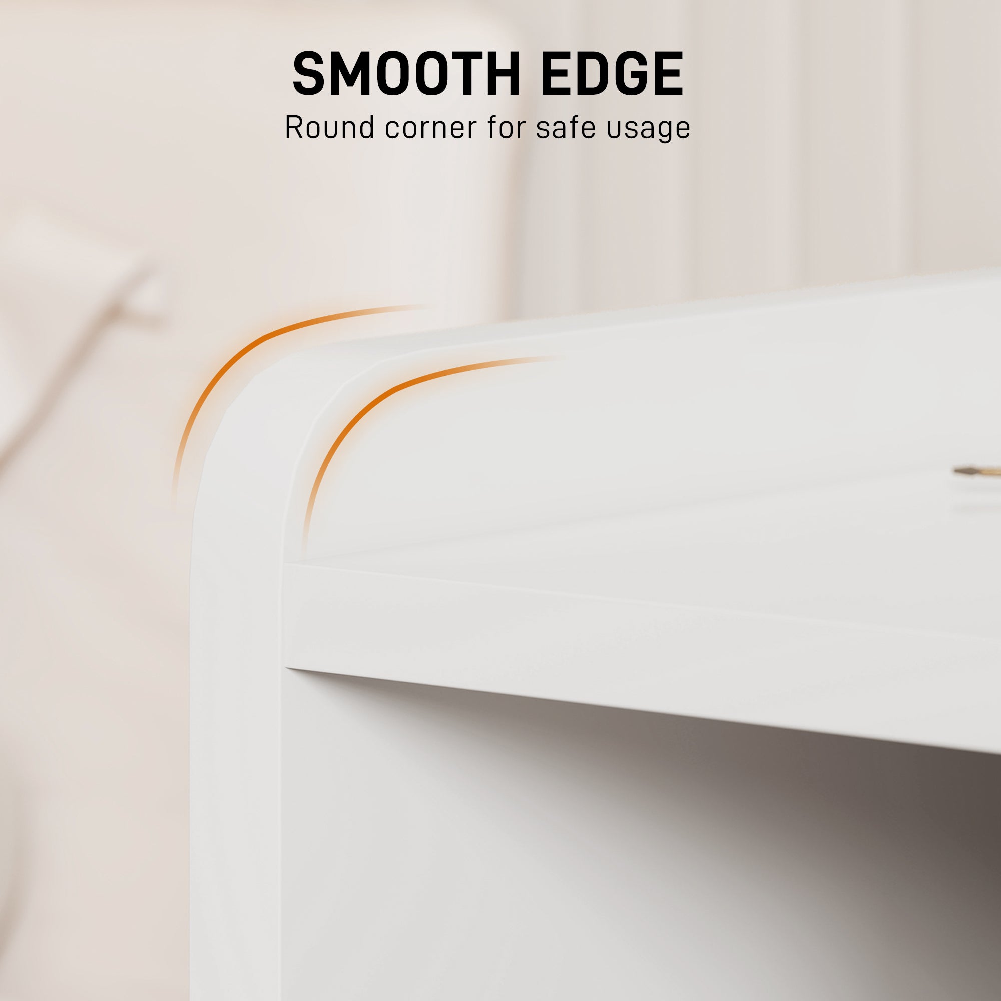 High Gloss Bedside Cabinet 40cm Wide With 2 Drawers And Storage Shelves - Velmora