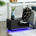 High Gloss Bedside Cabinet 70cm Wide - Velmora