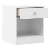 High Gloss Bedside Cabinet With 1 Drawer - Denver