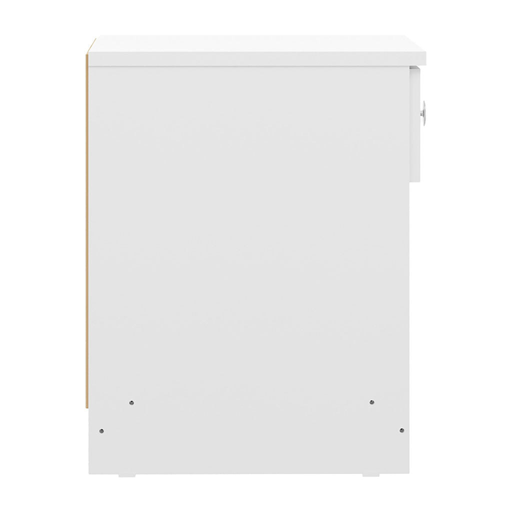 High Gloss Bedside Cabinet With 1 Drawer - Denver