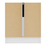 High Gloss Bedside Cabinet With 1 Drawer - Denver