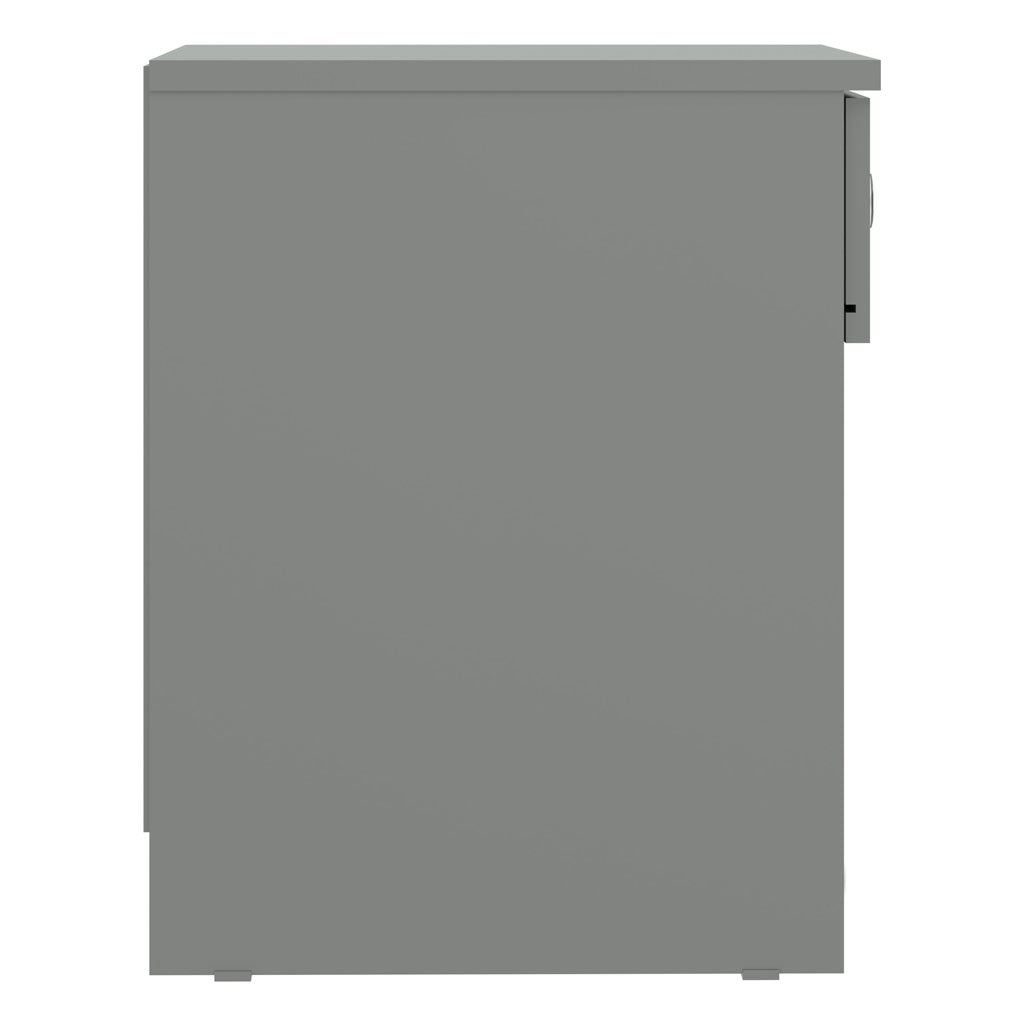 High Gloss Bedside Cabinet With 1 Drawer - Denver