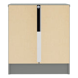 High Gloss Bedside Cabinet With 1 Drawer - Denver