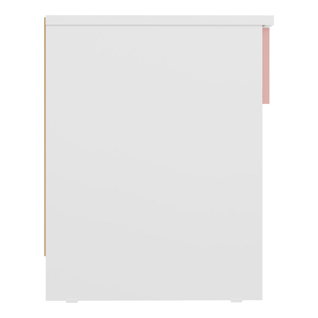 High Gloss Bedside Cabinet With 1 Drawer - Denver