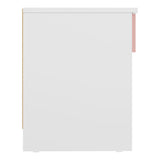 High Gloss Bedside Cabinet With 1 Drawer - Denver