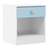 High Gloss Bedside Cabinet With 1 Drawer - Denver