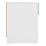 High Gloss Bedside Cabinet With 1 Drawer - Denver