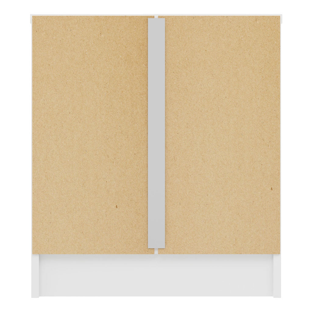 High Gloss Bedside Cabinet With 1 Drawer - Denver