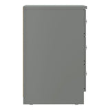 High Gloss Bedside Cabinet With 3 Drawers - Denver