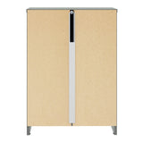 High Gloss Bedside Cabinet With 3 Drawers - Denver