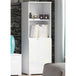 High Gloss Bookcase With 1 Door - Salina