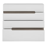 High Gloss Chest Of 4 Drawers - Chelsea