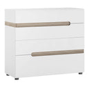 High Gloss Chest Of 4 Drawers - Chelsea