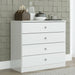 High Gloss Chest Of 4 Drawers - Denver