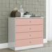 High Gloss Chest Of 4 Drawers - Denver