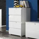 High Gloss Chest Of 4 Drawers Wide - Salina