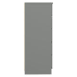 High Gloss Chest Of 5 Drawers - Denver