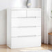 High Gloss Chest Of 5 Drawers - Manhattan