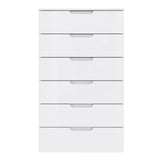 High Gloss Chest Of 6 Drawers - Sienna