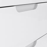 High Gloss Chest Of 6 Drawers - Sienna