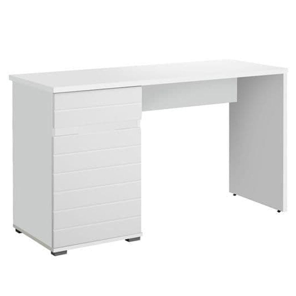 High Gloss Desk for Home And Office With 1 Door And 1 Drawer - Elon