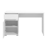 High Gloss Desk for Home And Office With 1 Door And 1 Drawer - Elon