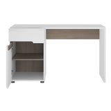 High Gloss Desk for Home And Office With 1 Door And 1 Drawer - Chelsea